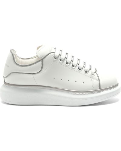 Alexander McQueen Larry Contrast Sneakers, /, 100% Calf Leather - White