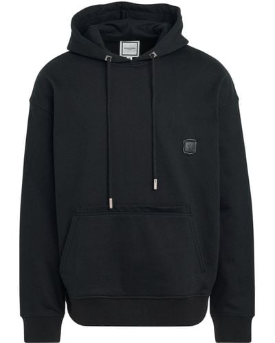 WOOYOUNGMI Scenery Back Print Hoodie, , 100% Cotton - Black
