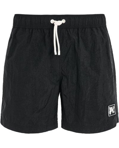 Palm Angels 'Monogram Swim Shorts, /, 100% Polyamide, Size: Small - Black