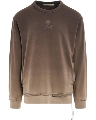 Mastermind Japan 'Gradation Sweatshirt, Long Sleeves, , 100% Cotton, Size: Small - Brown