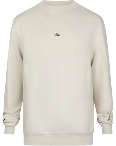 A_COLD_WALL* 'Essential Sweatshirt, Long Sleeves, , 100% Cotton, Size: Small - White