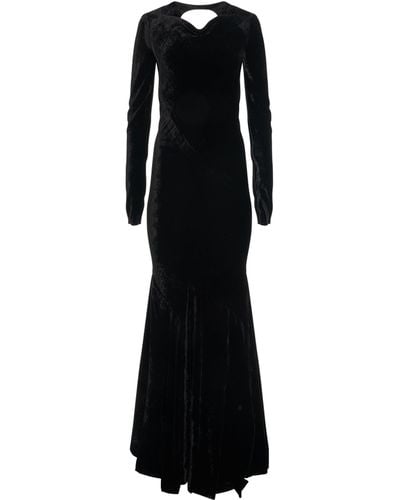 Rick Owens Glenda Gown, Long Sleeves - Black