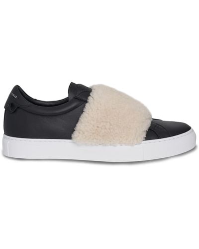 Givenchy Urban Street Elastic Band Sneakers, /Natural, 100% Leather - Black