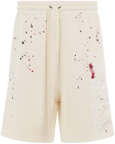 A_COLD_WALL* 'Studio Paint Shorts, , 100% Cotton, Size: Small - Natural