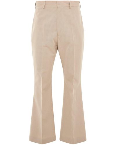 Palm Angels Retro Flare Suit Trousers, /, 100% Cotton - Natural