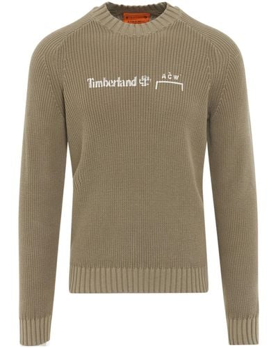 A_COLD_WALL* X 'Acw X Timberland Fisherman Knit Sweater, , 100% Cotton, Size: Small - Green