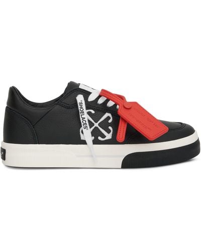 Off-White c/o Virgil Abloh Off- Out Of Office Calf Leather Trainers, Dark/, 100% Rubber - Red
