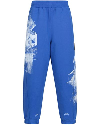 A_COLD_WALL* 'Brushstroke Joggers, Volt, 100% Cotton, Size: Small - Blue