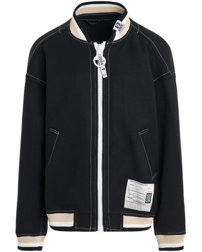 Maison Mihara Yasuhiro Big Zip Blouson Bomber Jacket, , 100% Polyester - Black