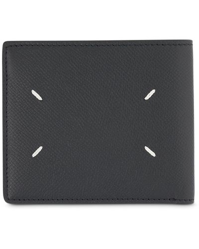 Maison Margiela Grained Slim Bi-Fold Wallet, , 100% Leather - Black