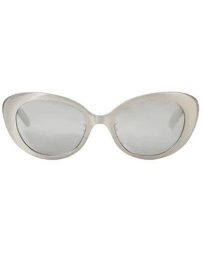 Linda Farrow W/Platinum Lens Sunglasses - Grey