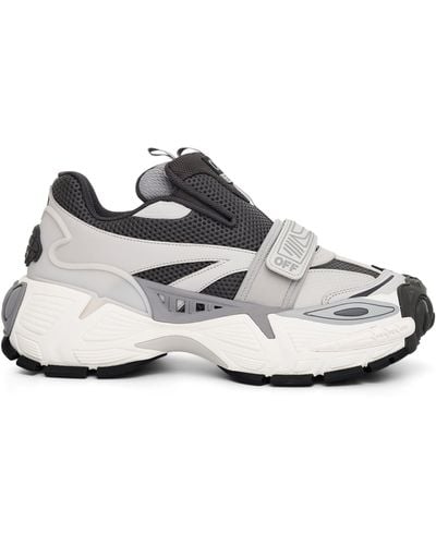 Off-White c/o Virgil Abloh Off- Glove Slip On Sneakers, Light, 100% Polyester - White