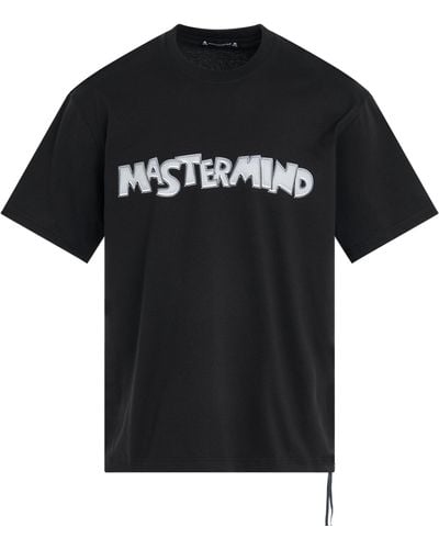 Mastermind Japan Metal Logo T-Shirt, Short Sleeves, , 100% Cotton, Size: Medium - Black