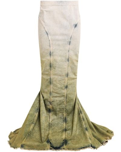 Rick Owens Moncler X Al Skirts, , 100% Cotton - Green