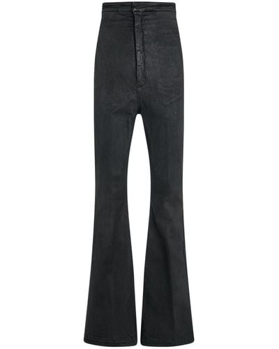 Rick Owens Dirt Bolan Denim Trousers, Wax, 100% Cotton - Black