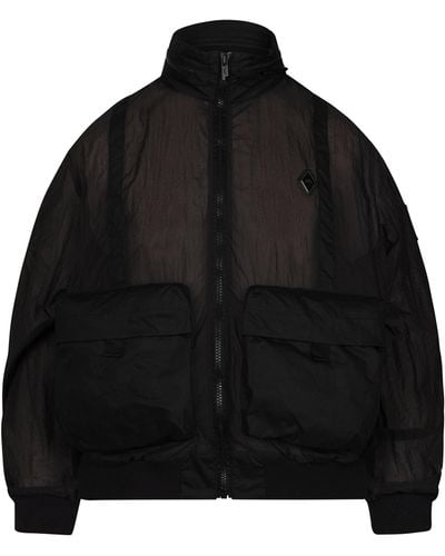 A_COLD_WALL* Filament Bomber Jacket, , 100% Nylon, Size: Medium - Black