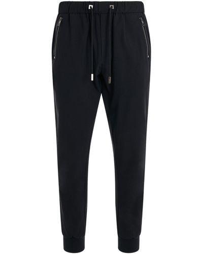 WOOYOUNGMI Elasticated Cuff Sweatpants, , 100% Polyester - Black