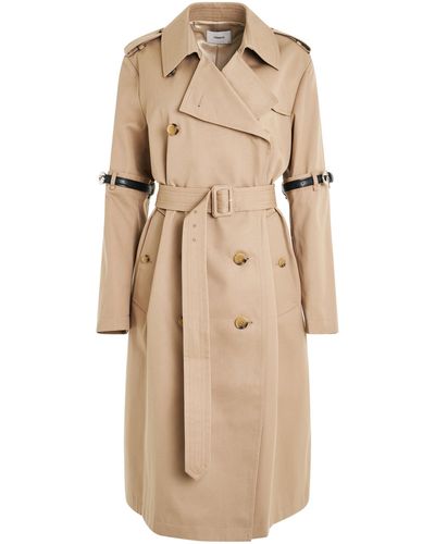 Coperni 'Hybrid Trench Coat, Long Sleeves, , 100% Cotton, Size: Small - Natural