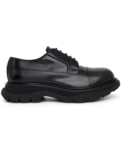 Alexander McQueen Tread Slick Derby Shoes, , 100% Rubber - Black