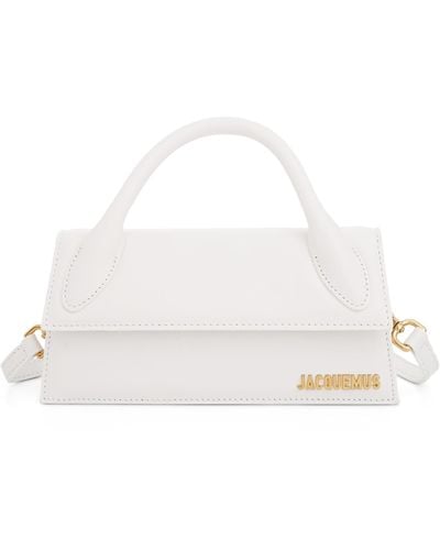 Jacquemus Le Chiquito Long Leather Bag, , 100% Leather - White