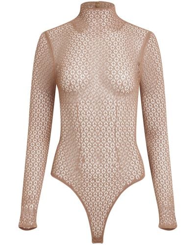 Khaite 'Fena Bodysuit, , Size: Small - Pink