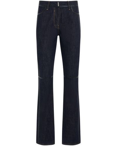 Givenchy Tape On Denim Fit Trousers, , 100% Cotton - Blue