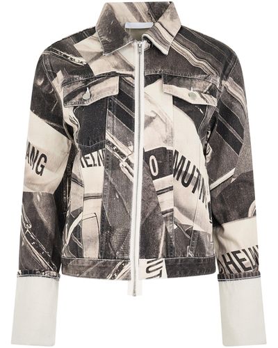 Helmut Lang 'Cuff Zip Trucker, Long Sleeves, /, 100% Cotton, Size: Small - Multicolour