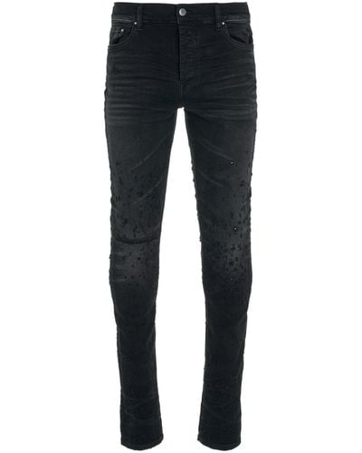 Amiri Shotgun Skinny Jeans, Faded, 100% Cotton - Black