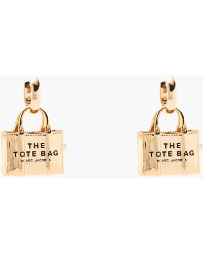 Marc Jacobs The Tote Bag Earrings - Metallic