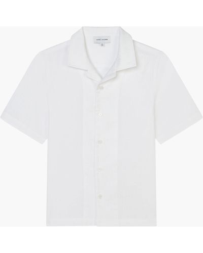 Marc Jacobs The Jumbled Monogram Logo Short Sleeve Shirt - White
