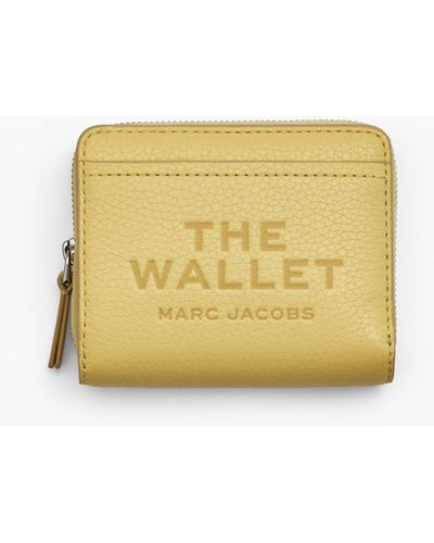 Marc Jacobs The Leather Mini Compact Wallet - Yellow