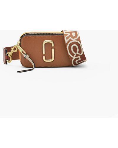 Marc Jacobs Argan Oilthe Snapshot Leather Cross-body Bag - Brown