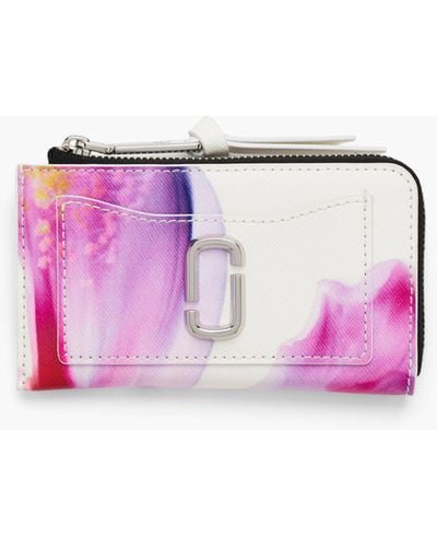 Marc Jacobs The Future Floral Utility Snapshot Top Zip Multi Wallet Bag - Pink