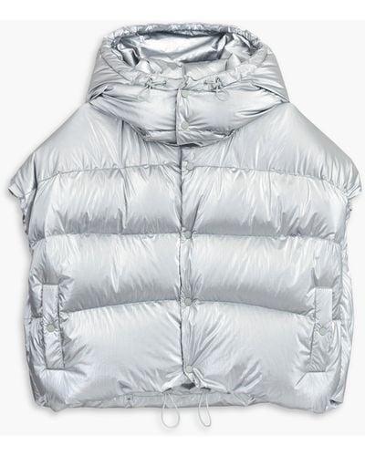 Marc Jacobs The Hooded Puffer Vest - Metallic