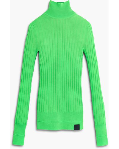 Marc Jacobs The Lightweight Ribbed Turtleneck - Green