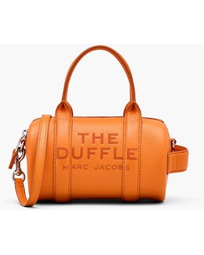 Marc Jacobs The Leather Mini Duffle Bag - Orange