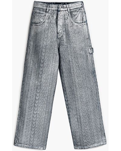 Marc Jacobs The Monogram Oversized Jeans - Gray