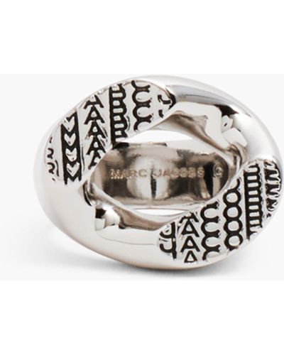 Marc Jacobs The Monogram Signet Ring - White
