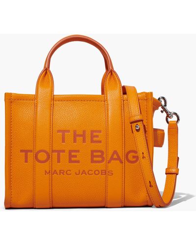 Marc Jacobs The Leather Mini Tote Bag - Orange