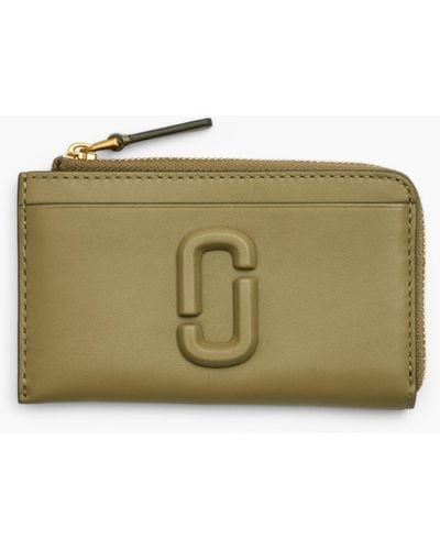 Marc Jacobs The Leather J Marc Top Zip Multi Wallet - Green