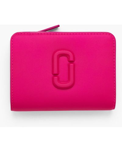 Marc Jacobs The Covered J Marc Mini Compact Wallet - Pink