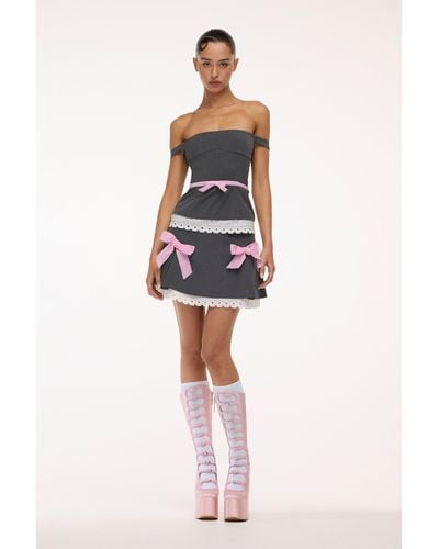 Marc Jacobs Tailored Bow Skirt - Blue