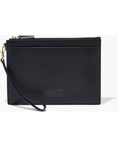 Marc Jacobs The Leather Small Wristlet - Black