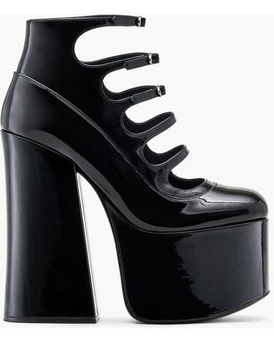 Marc Jacobs The Patent Leather Kiki Ankle Boots - Blue