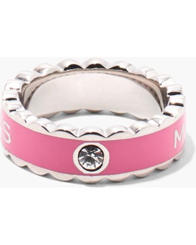 Marc Jacobs The Scallop Medallion Ring - Pink