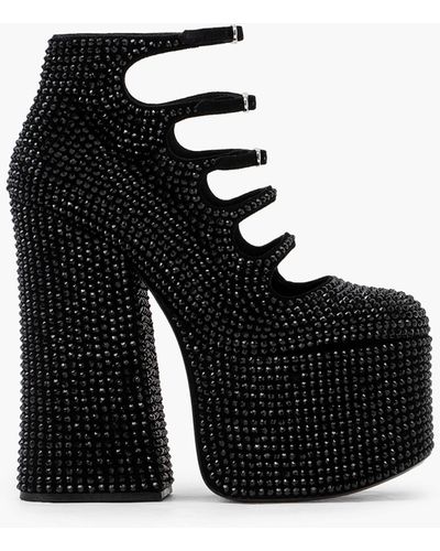 Marc Jacobs The Rhinestone Kiki Ankle Boots - Black