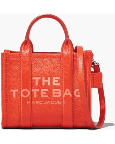 Marc Jacobs The Leather Crossbody Tote Bag - Red