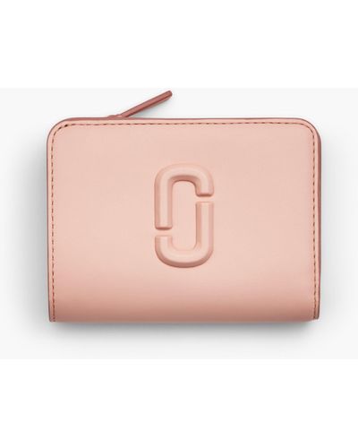 Marc Jacobs The Covered J Marc Mini Compact Wallet - Pink