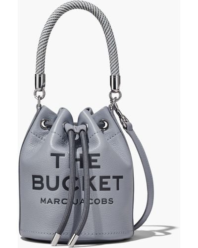 Marc Jacobs The Leather Bucket Bag - Gray