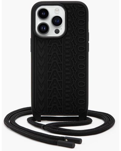 Marc Jacobs The Monogram Iphone 14 Pro Crossbody Case - Black